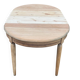 Renovated Louis Philippe round extendable dining table from the 18th century, 205cm.