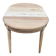 Renovated Louis Philippe round extendable dining table from the 18th century, 205cm.
