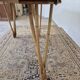 Rattan compass leg dining table, 1950s