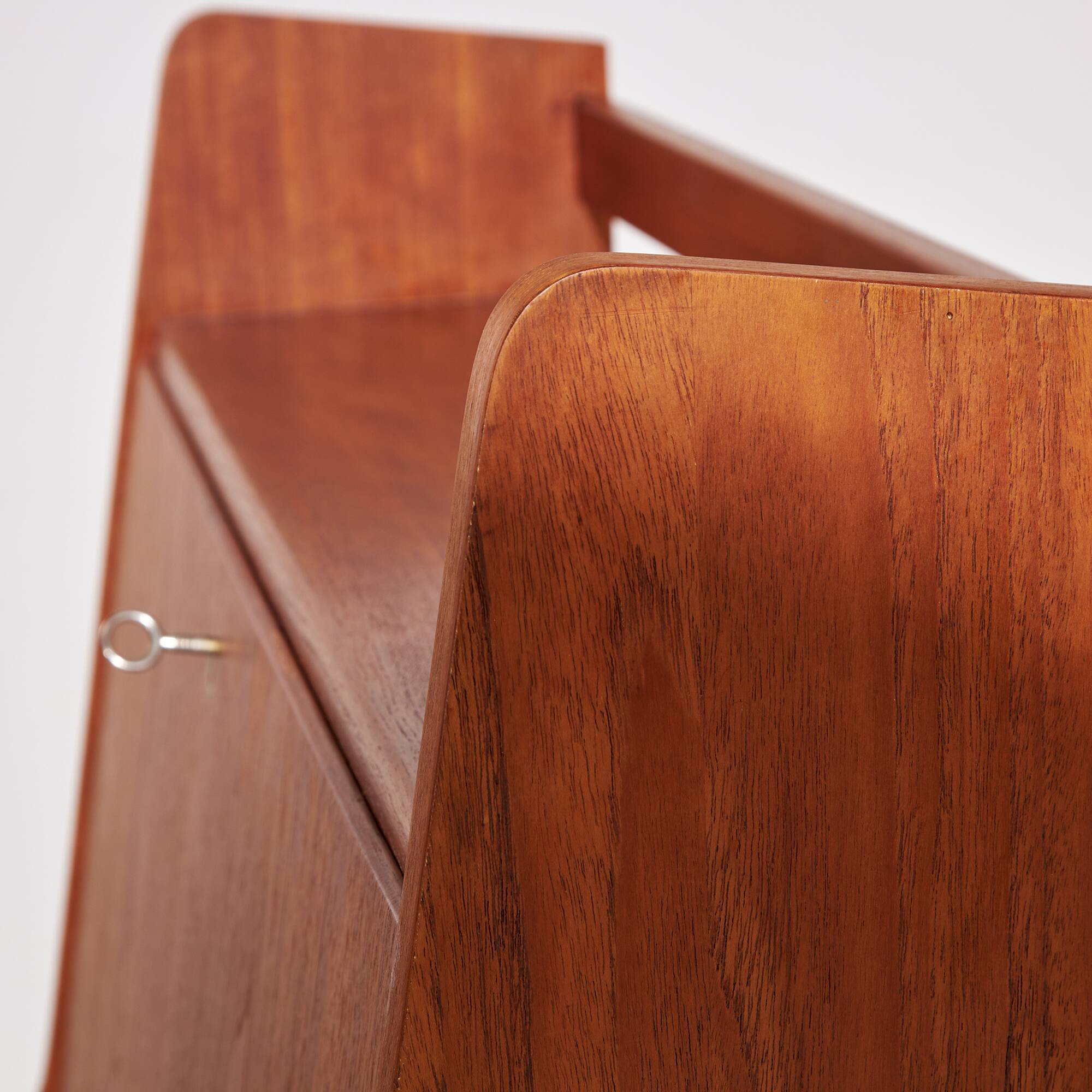 Restored teak bureau desk