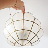 Vintage mother-of-pearl shell sconce