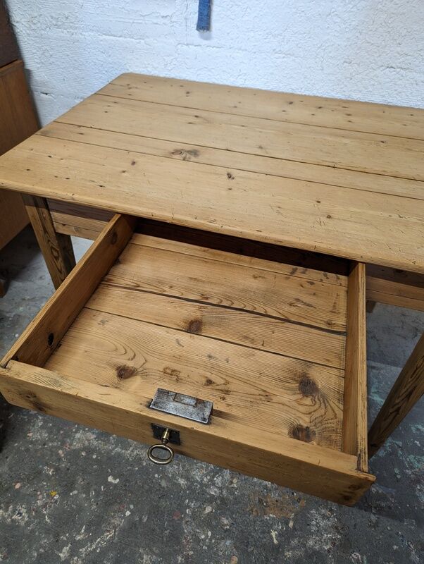 Light wood farmhouse table