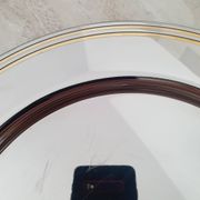 Alessi Ettore Sottsass / Serving plate stainless steel 18/10 and gold NG5100