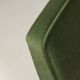 Fauteuil vintage moderne chêne clair vert royal 1962 design par Chierowski
