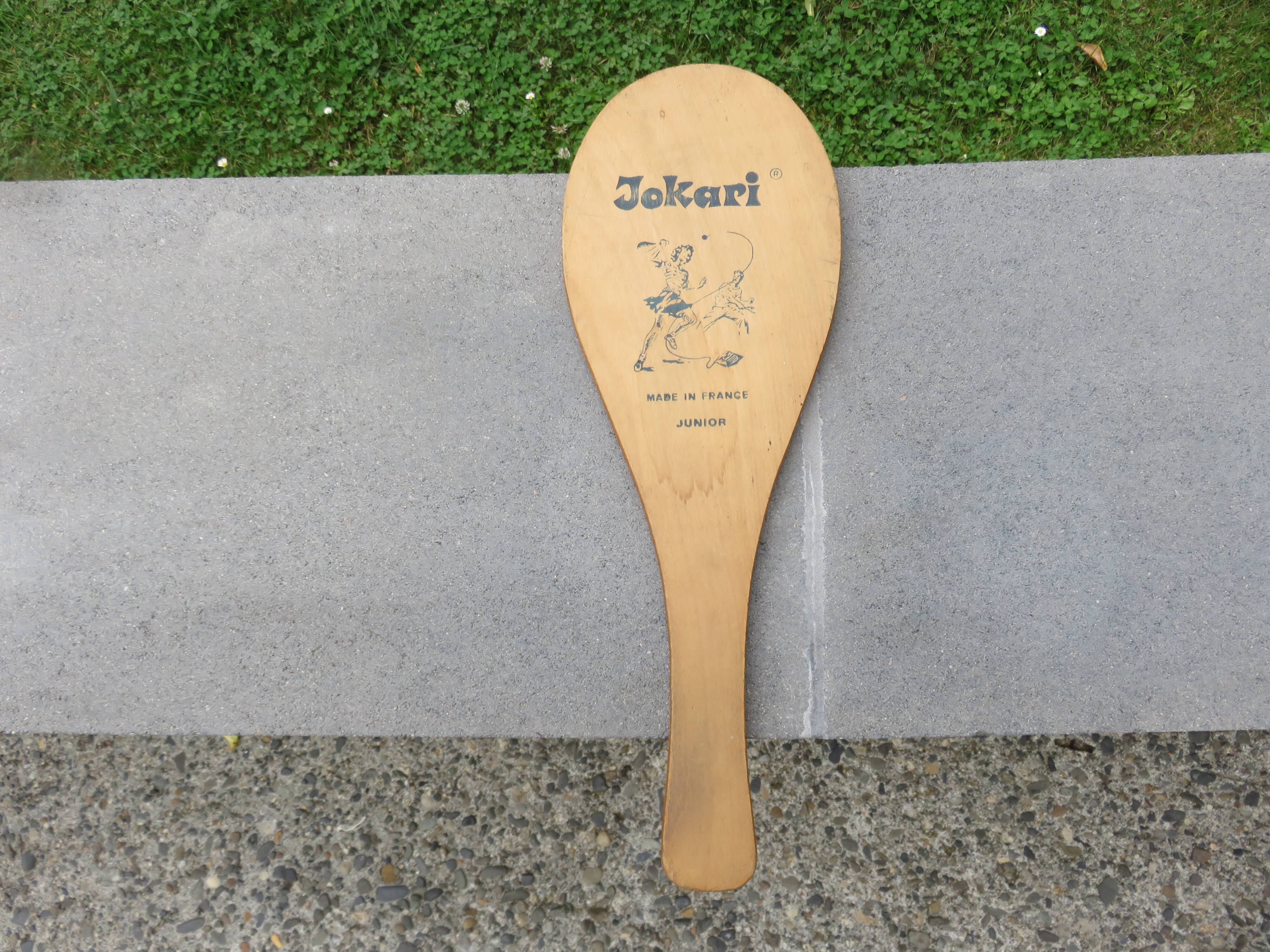 Pair of wooden "jokari" snowshoes, Basque country, 1960