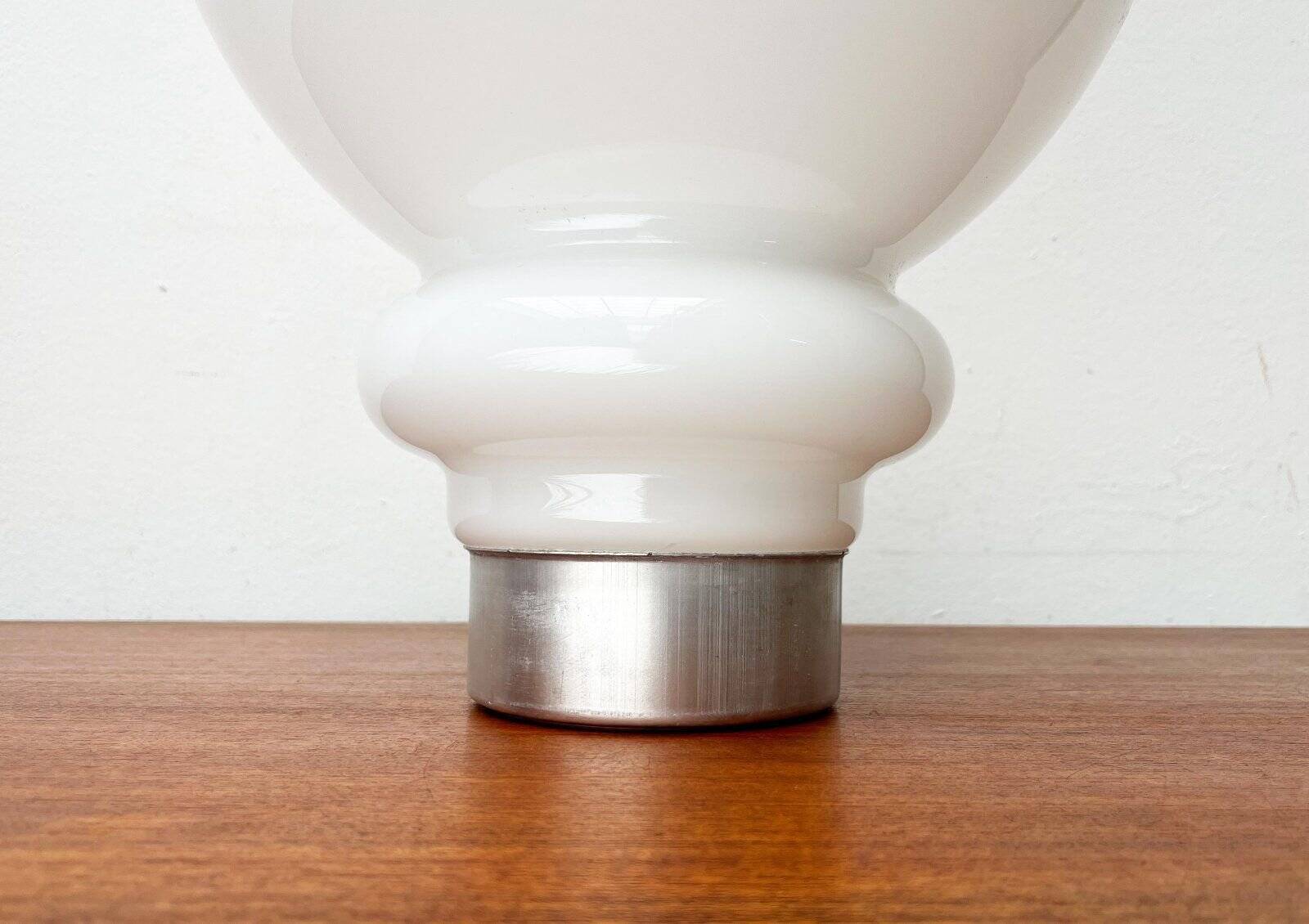 Italian replacement glass for mid-century space age spy lamp by Mazzega, 1960s.