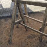 Pair of old wooden trestles