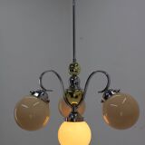 Art Deco Chandelier, 1930s, Restored