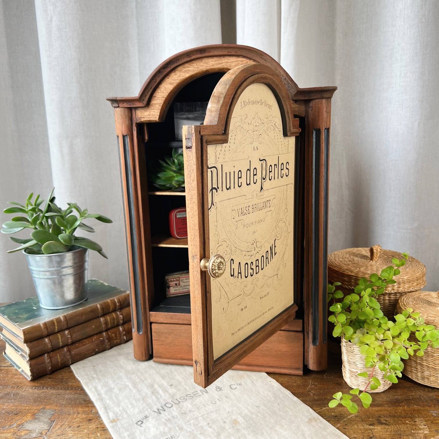 Restored wooden cabinet