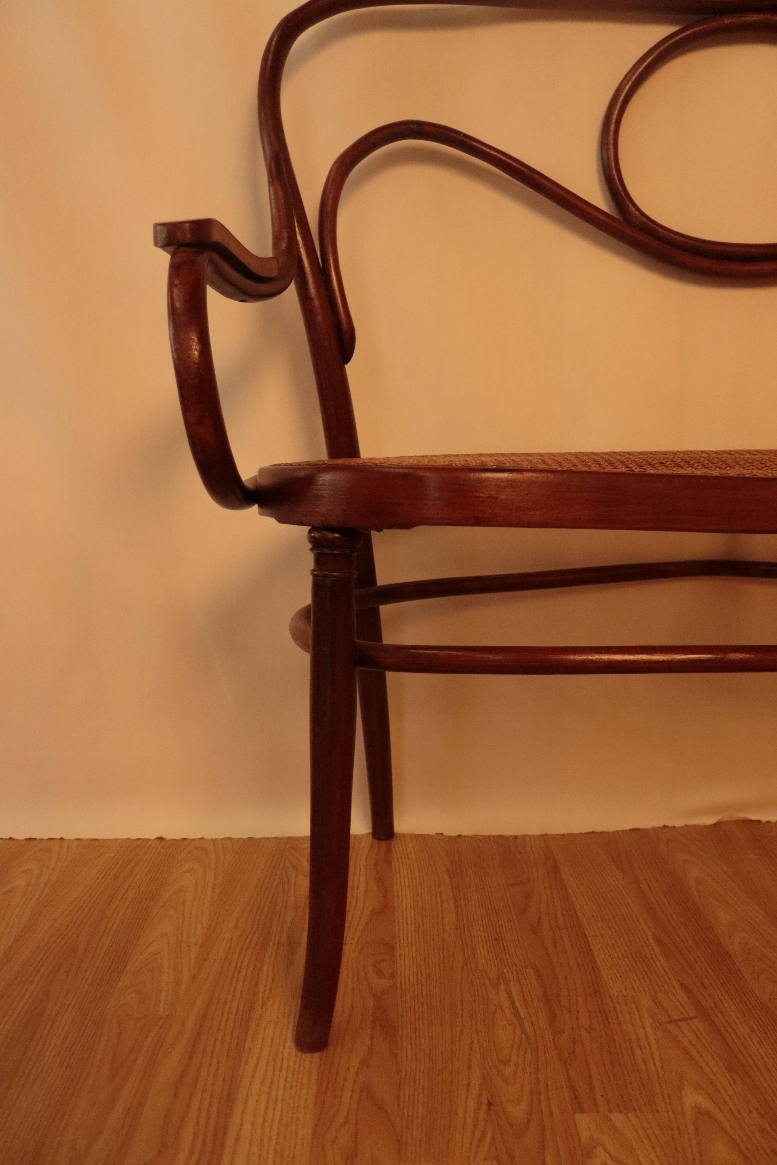 Bench n°18 curved wood