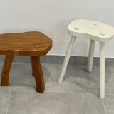 Wooden tripod stool set of 2