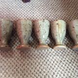Set of 5 cups in sandstone