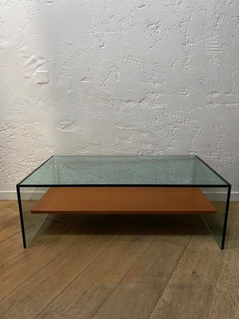 Glass coffee table