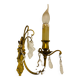 Brass wall light + glass tassels, mid-20th century