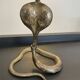 Vintage Cobra bronze candle holder from the 70s