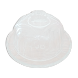 Plateau à fromages ou à dessert en verre avec cloche