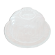 Cheese or dessert glass tray with bell