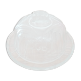 Cheese or dessert glass tray with bell