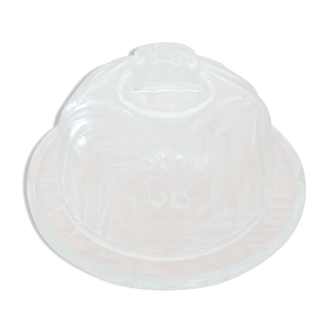 Plateau à fromages ou à dessert en verre avec cloche