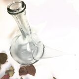 Spanish glass porron pitcher