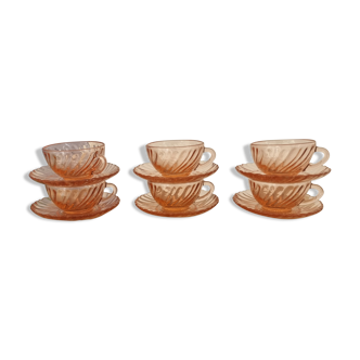 Ensemble de 6 tasses à café Rosaline