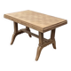 Old table in raw oak, renovated.