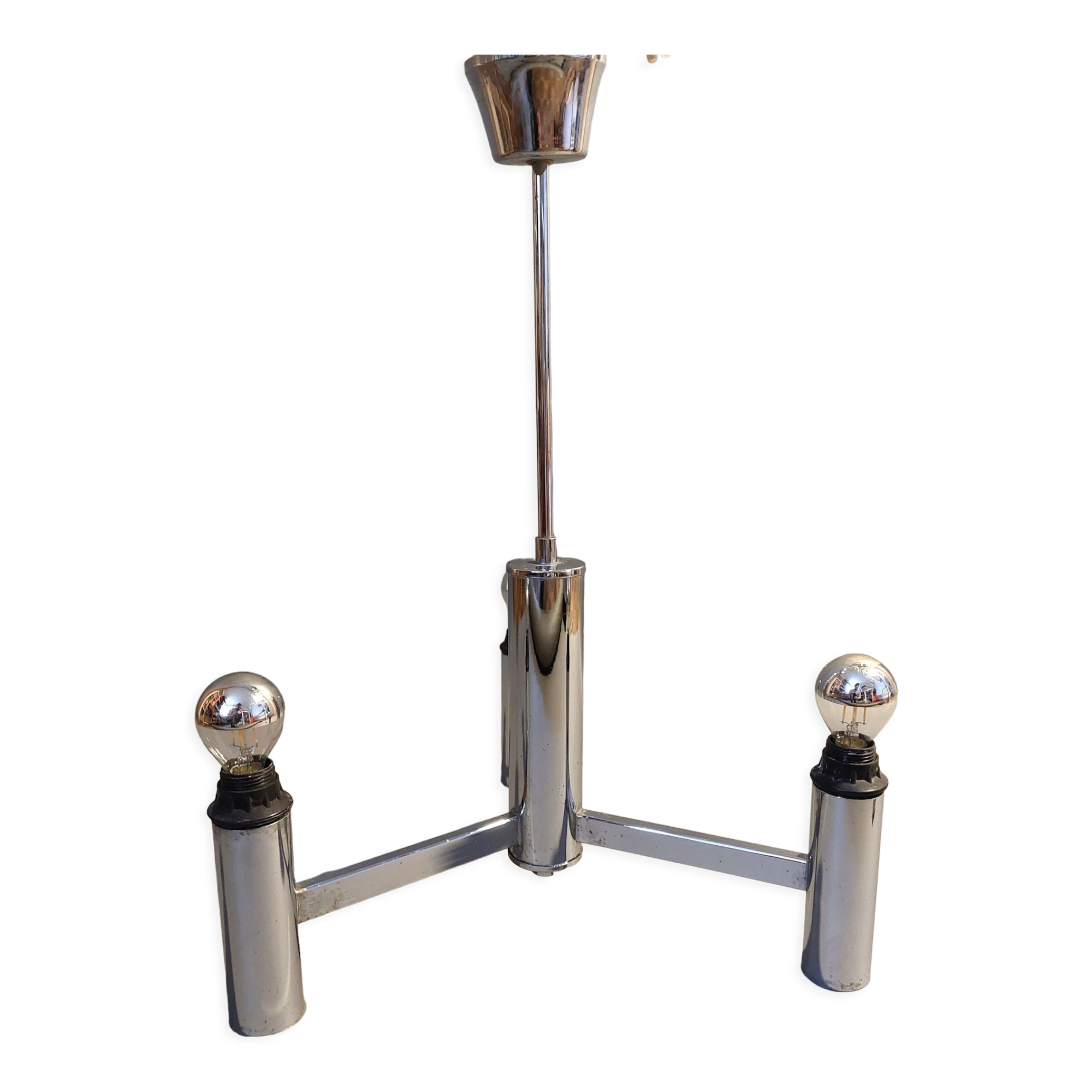 Italian chandelier 1970 with three lights.