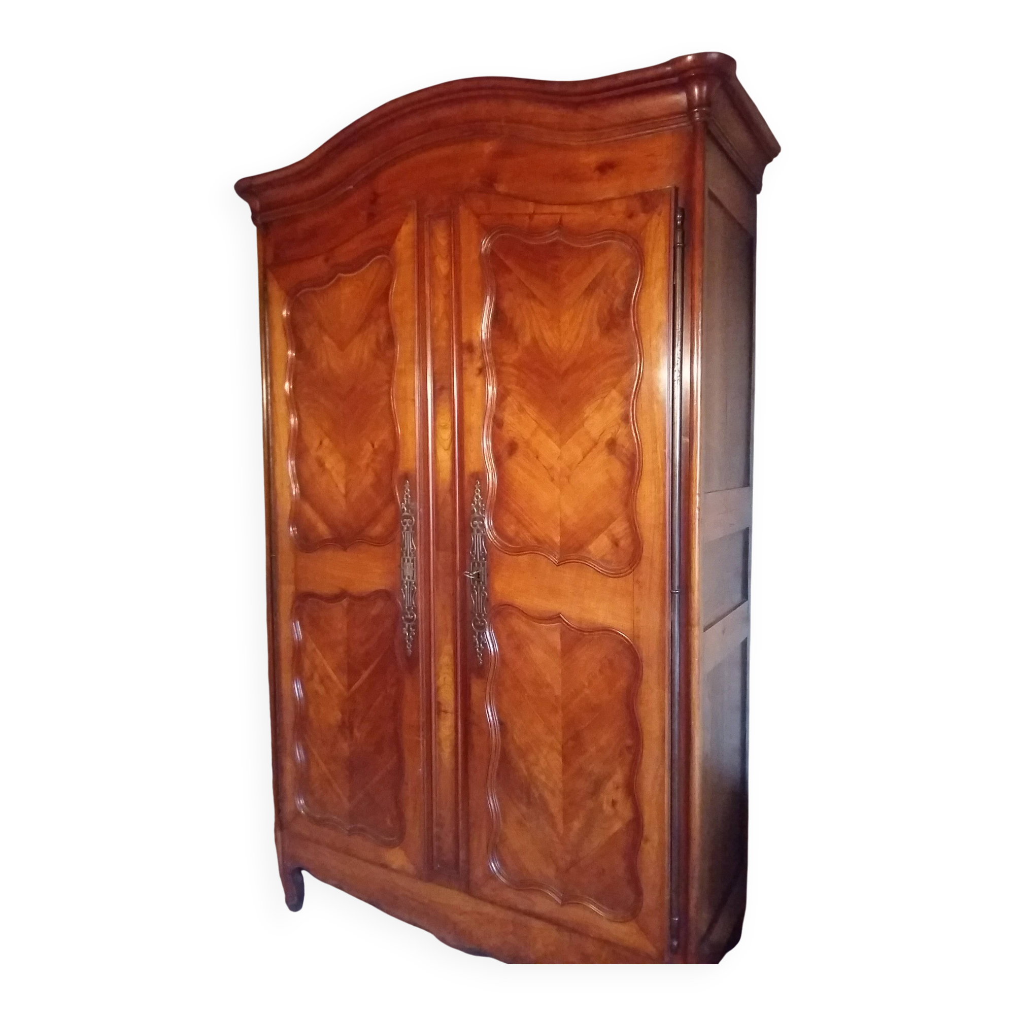 Beautiful louis xv armoire in cherry wood