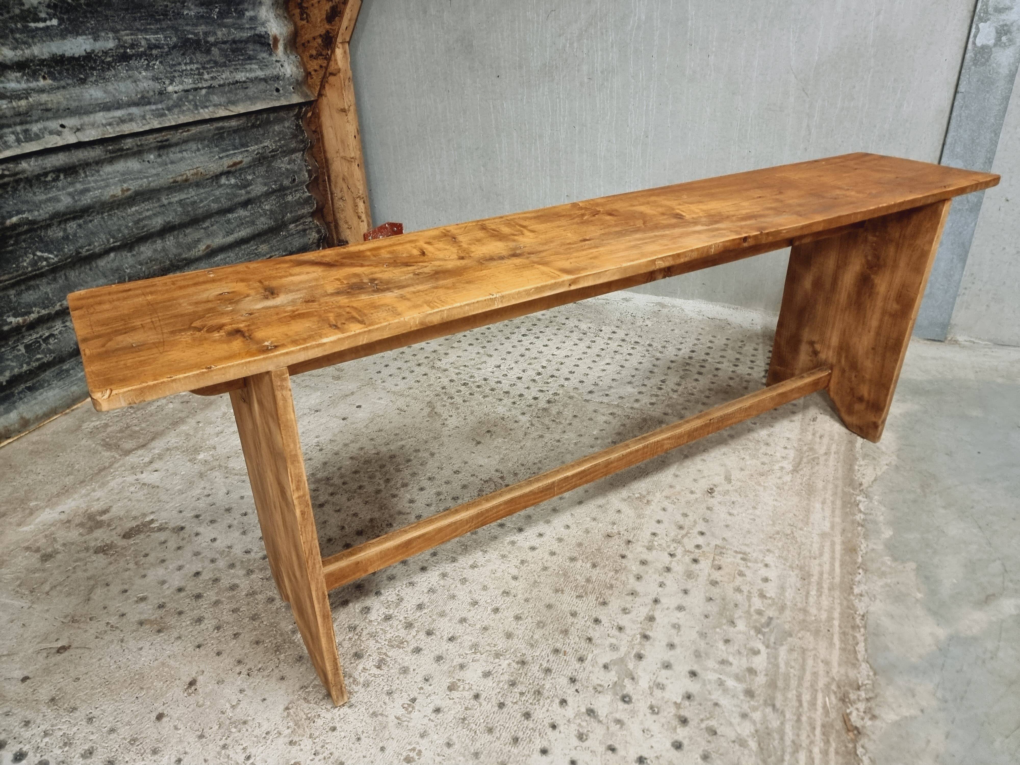 Antique wooden side table bench rural TV cabinet 40 x 200 cm