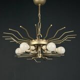 Mid-Century Murano glass chandelier Tronchi by Toni Zuccheri for Venini, Italy, 1960s