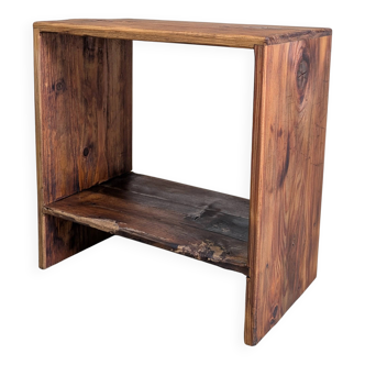 Bench / bedside table / stool vintage workshop style patina