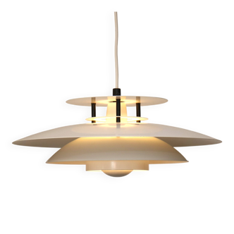 Vintage Laterna Danica Pendant Lamp: White & Black Danish Design