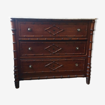 Pitch pine end XIX Dresser