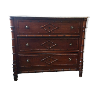Pitch pine end XIX Dresser