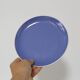 Duo of blue dessert plates, SAAR, Villeroy and Boch model, vintage