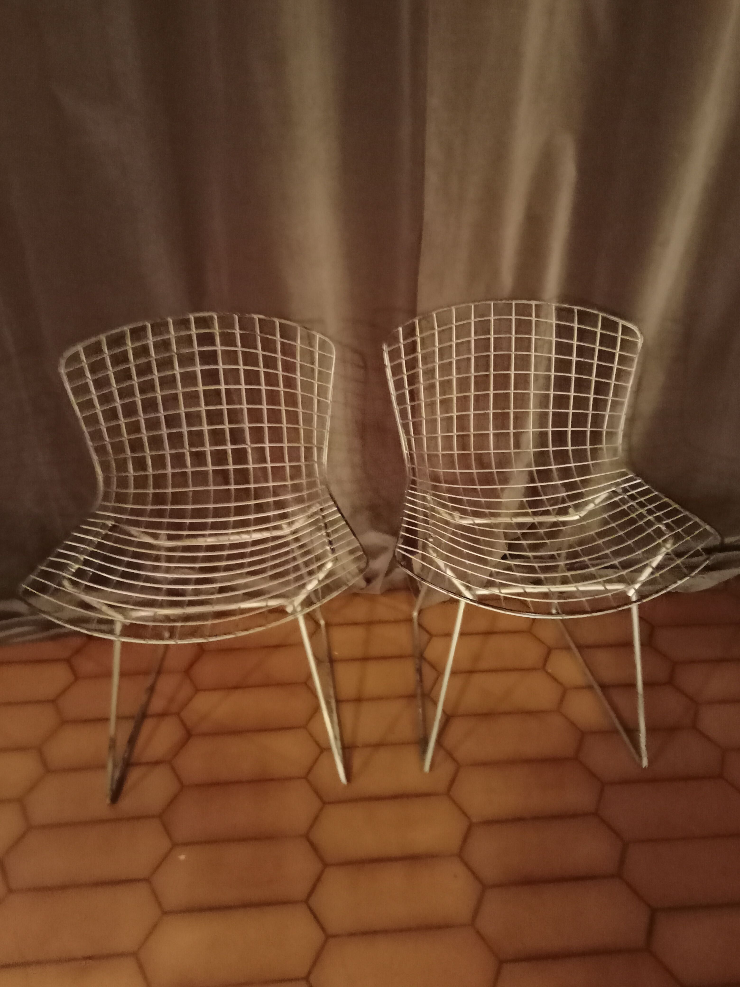 Pair of Harry Bertoia chairs, first edition 1950 Knoll