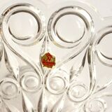 Lead crystal glass cake plate on foot by Nachtmann - Vintage