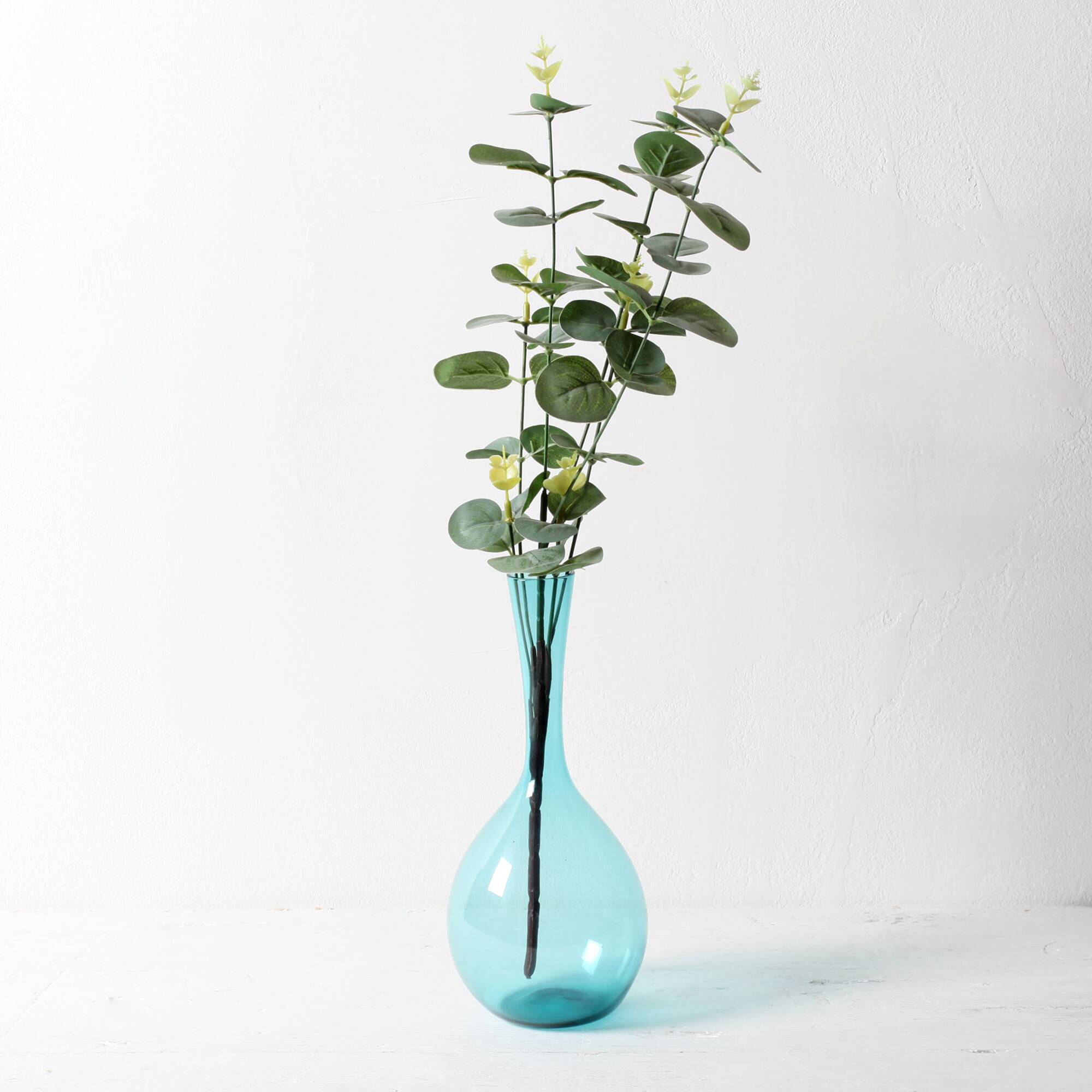 Vintage Mid-Century Light Blue Glass Vase by Arthur Persy / Sweden / 1950s