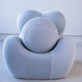 Italian Big Mama Up Chair & Ottoman attributed to Gaetano Pesce for B&B Italia, 2000, Set of 2