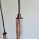 Cascade chandelier in chrome metal and smoked glass, 1970s