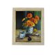 Vintage still life with flowers and pipes – Oil on canvas signed C. Riella