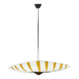 Plafonnier parasol de style bruxellois, Napako Tchécoslovaquie années 1960.