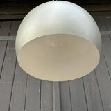2 round metal pendant lights, Sweden 1980s