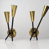 Pair of Danish sconces by Voss Belysning 1950s