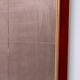 Large Red Velvet Bronze wall Mirror 1960s Italy Status:
