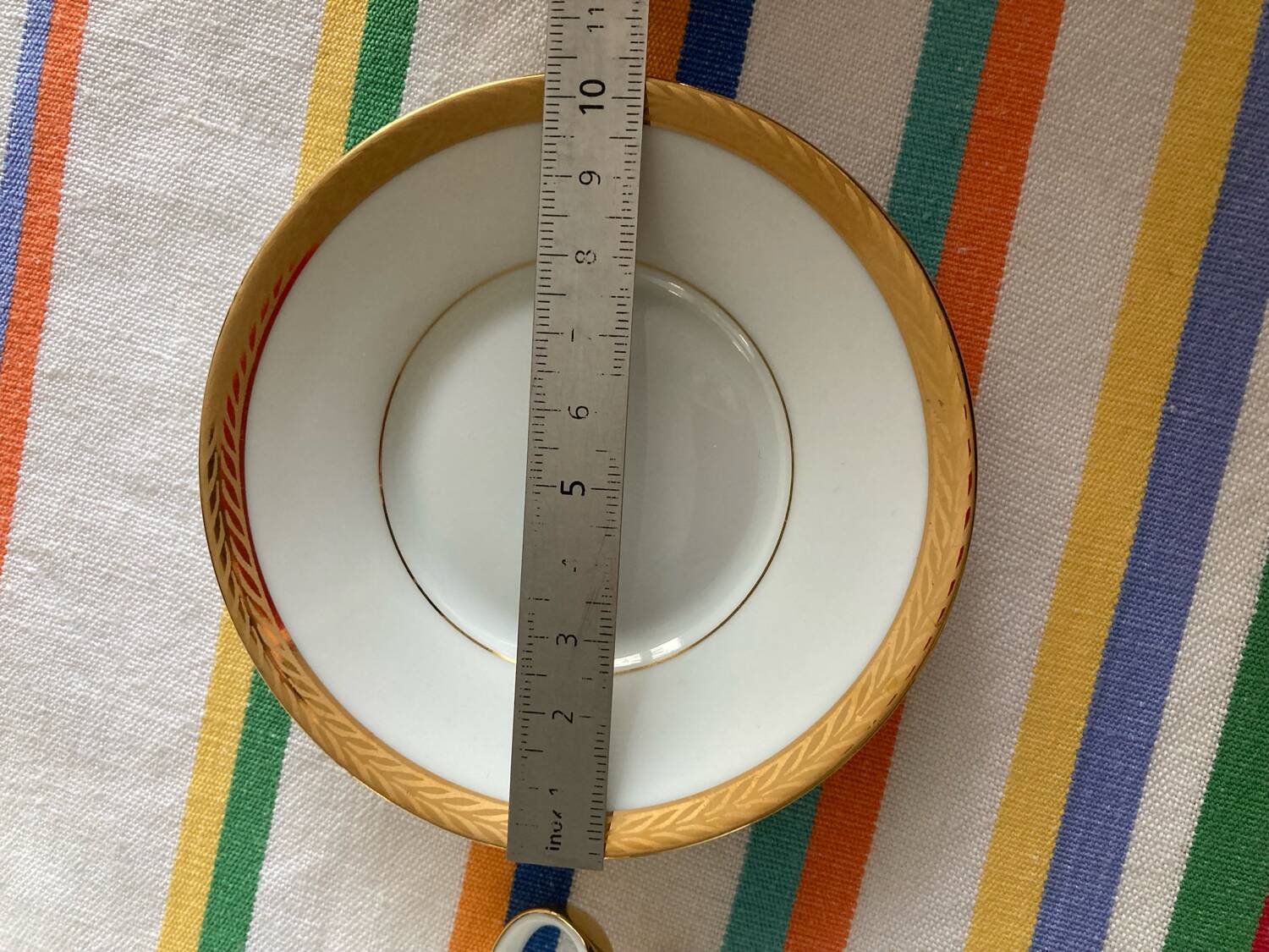 6 tasses à café et soucoupe porcelaine de Limosges