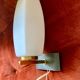 Glass and brass wall light 1960
