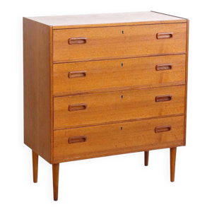 Commode en teck quatre - tiroirs