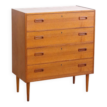 Teak chest of drawers with four drawers