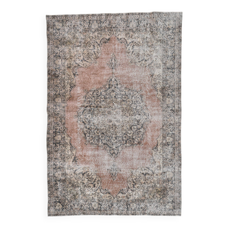 Tapis persan rouge et bleu marine 57s 205x307cm